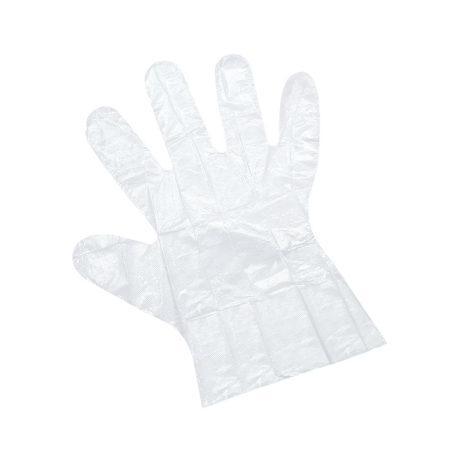 Poly-Handschuhe, gehämmert, Damengrösse, 100 Stück